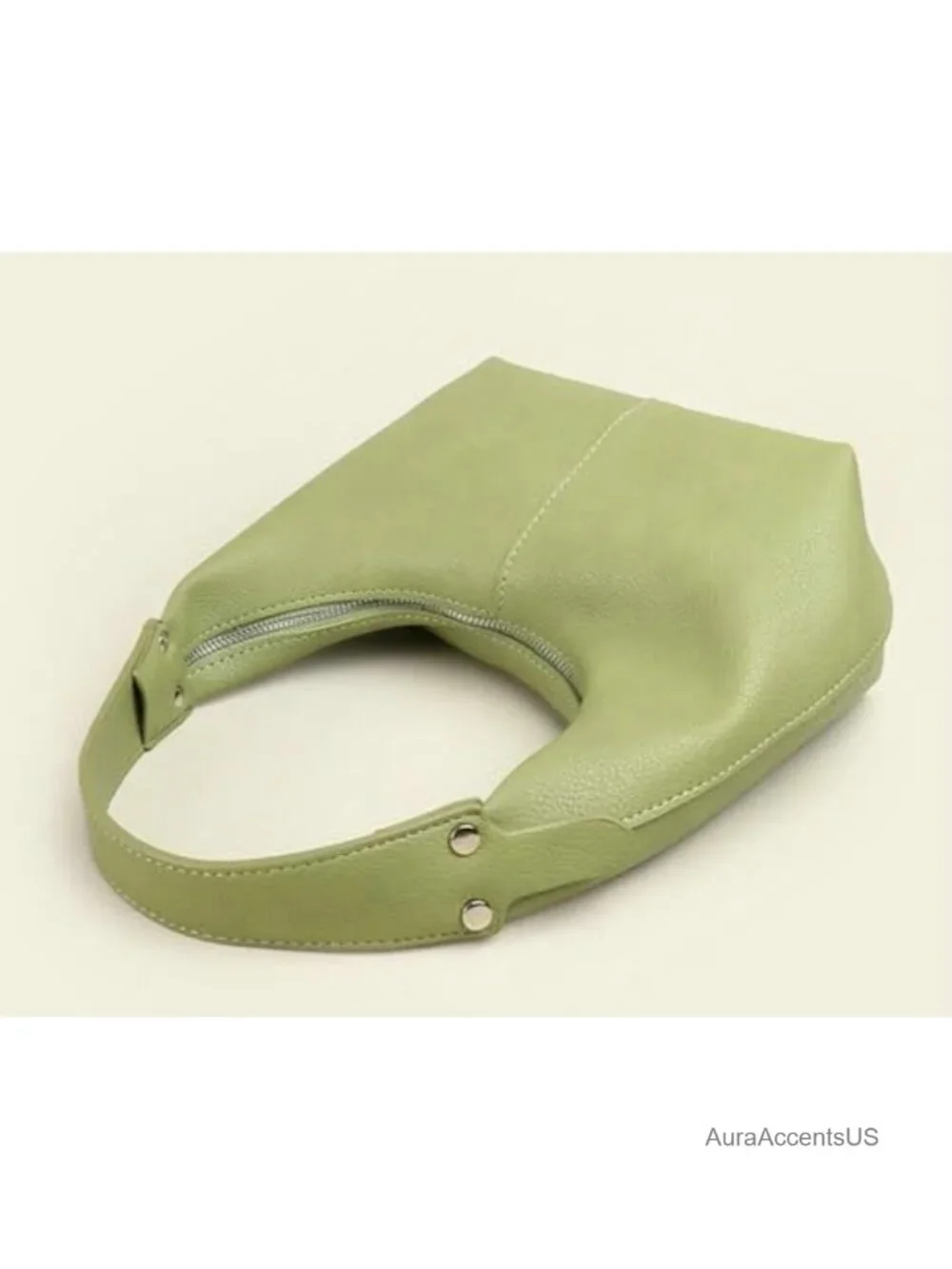 Trendy Crescent Shoulder Bag Women's PU Leather Hobo Tote Handbag Slouchy